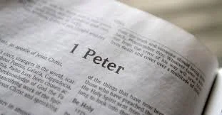 Page in a Bible showing first Peter