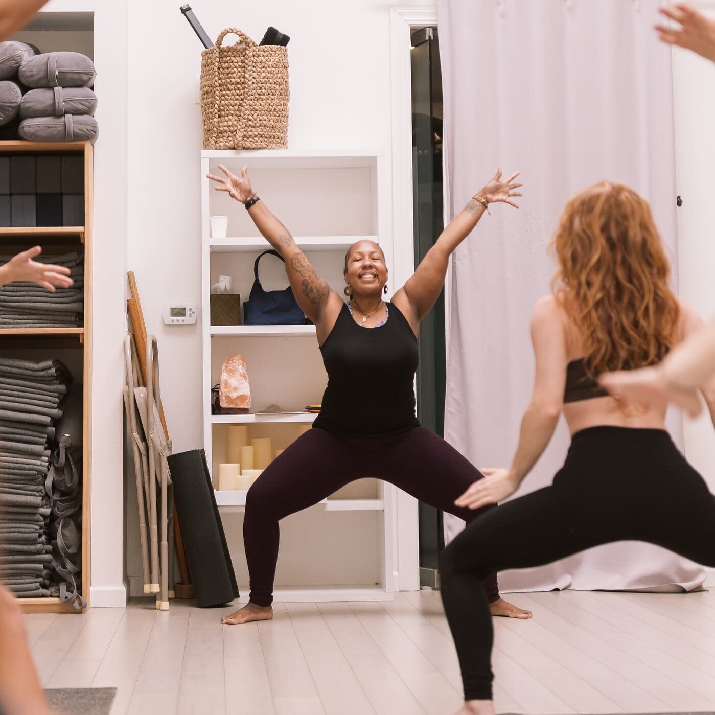 Do you know DeShauna? Her warm energy and bright smile are a great start to your morning. Her Thursday 9:30AM class is now a morning option to take the popular Flow &amp; Restore.

The first half of class warms up with a dynamic Vinyasa flow, moving 