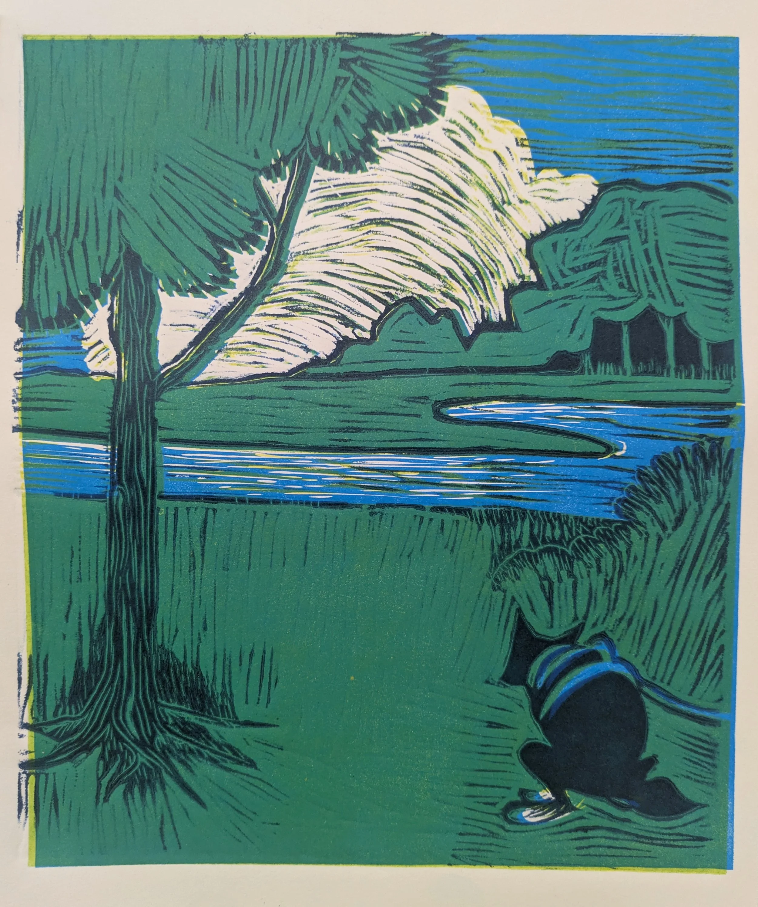 A Poo with a View - Reduction Print