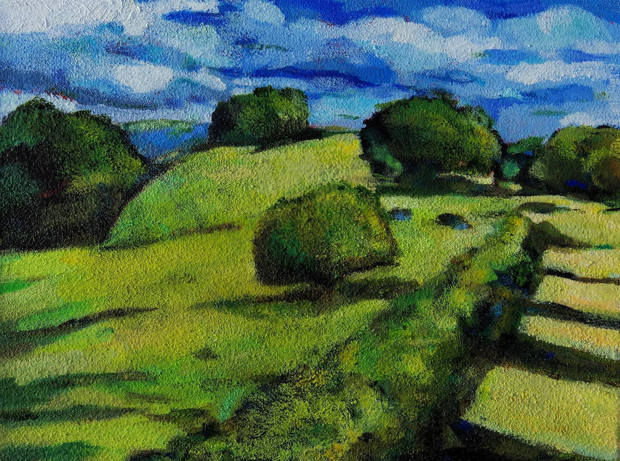 Composition Green Blue