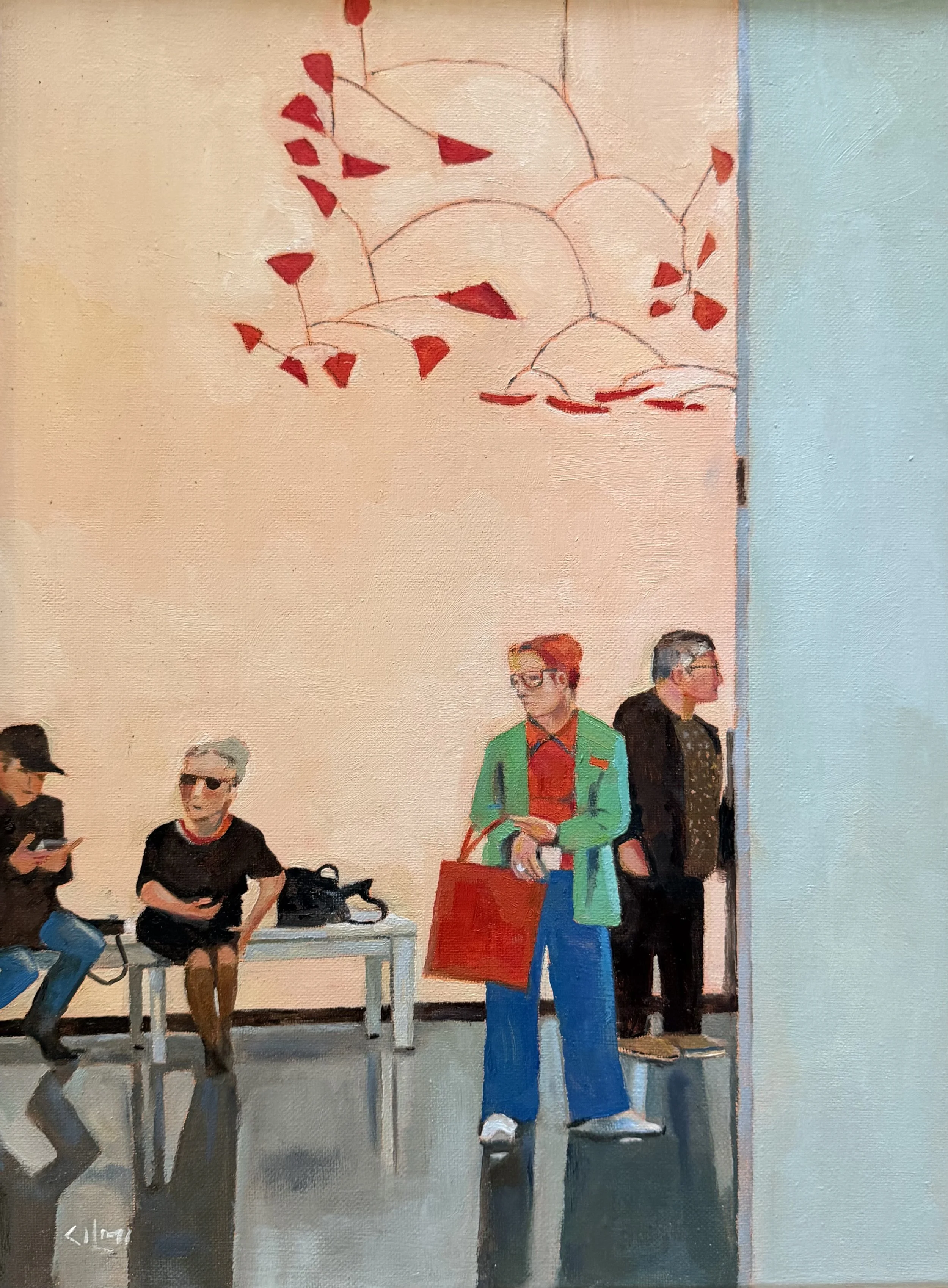 Calder - composition in Red and Green