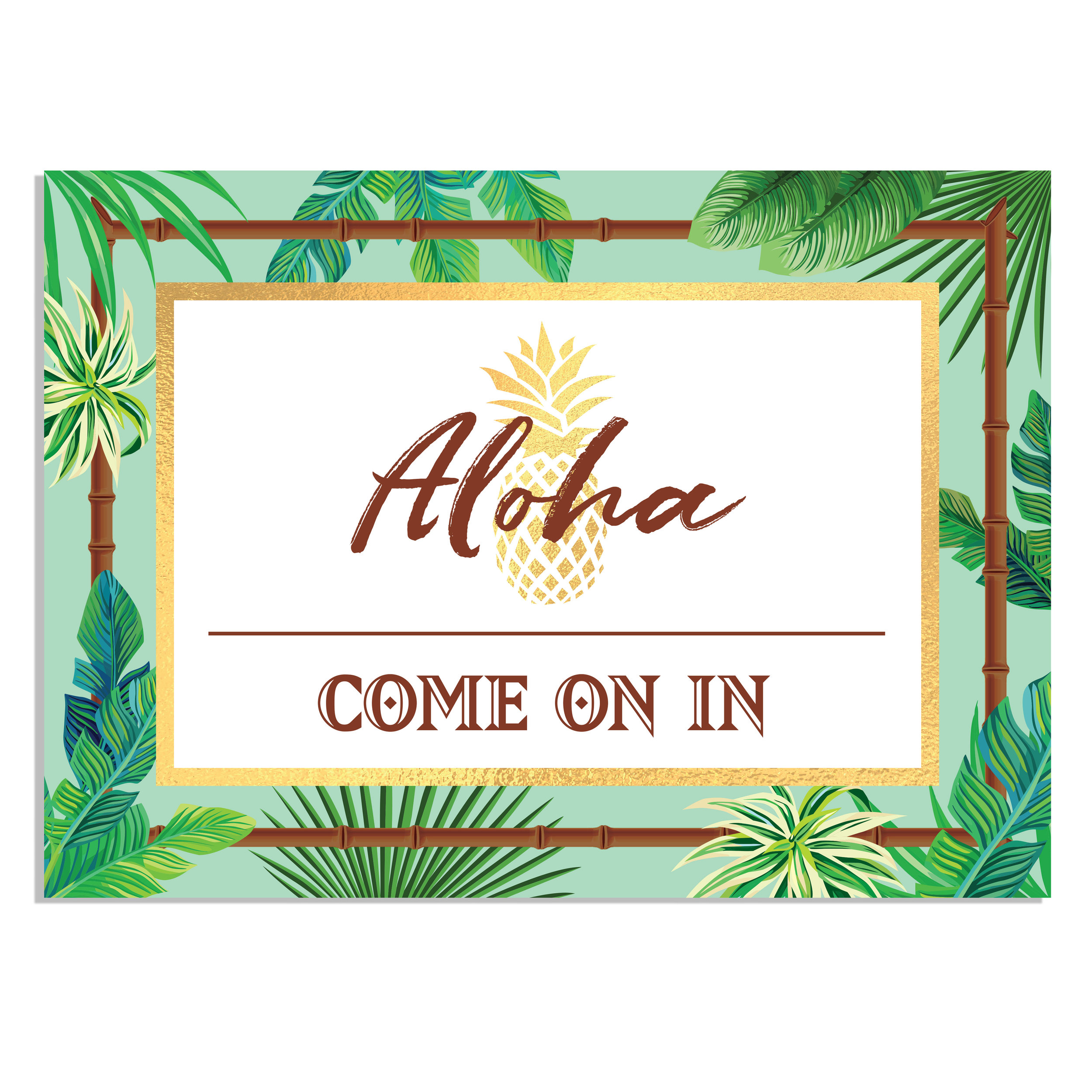 Aloha Welcome Sign