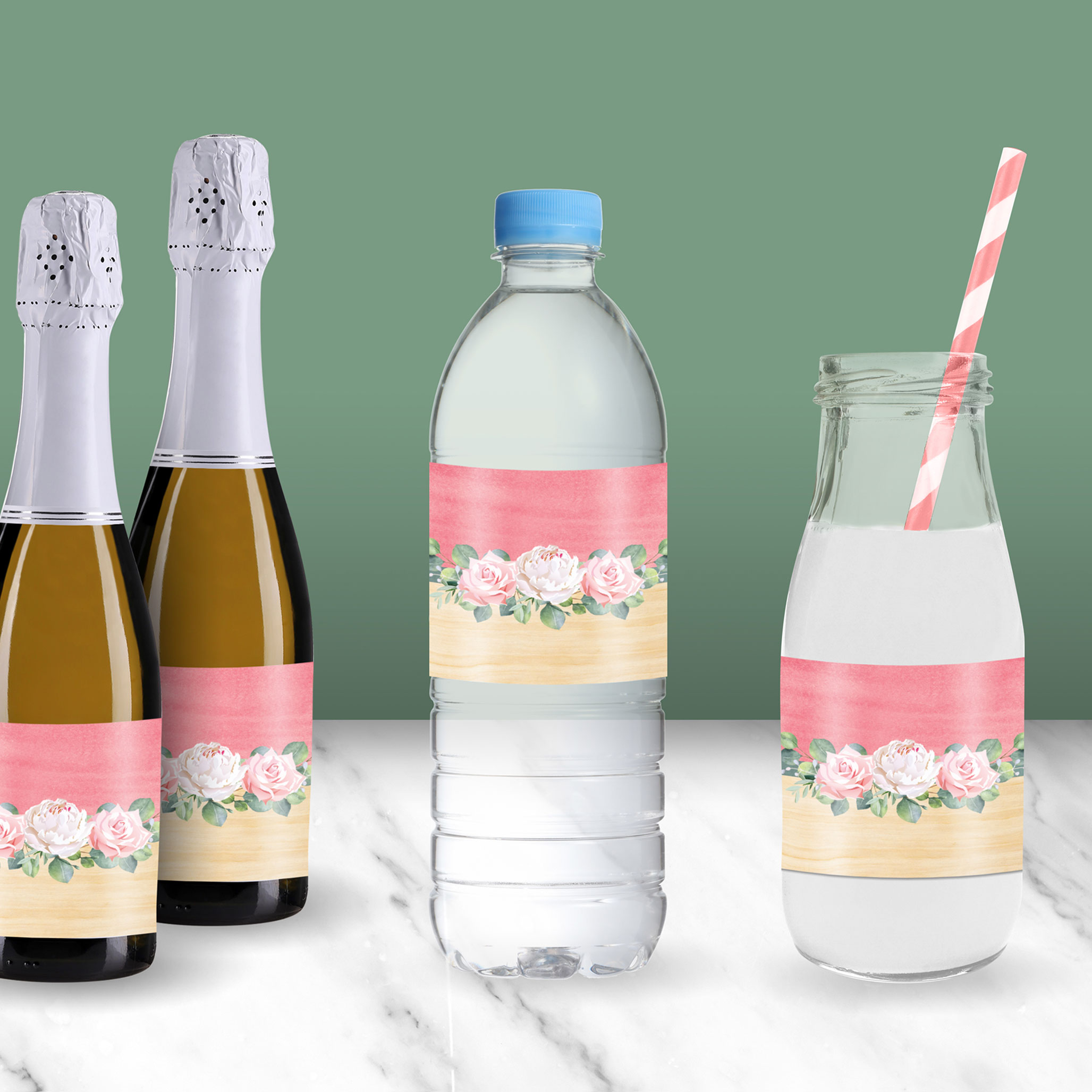 Floral Bottle Wraps