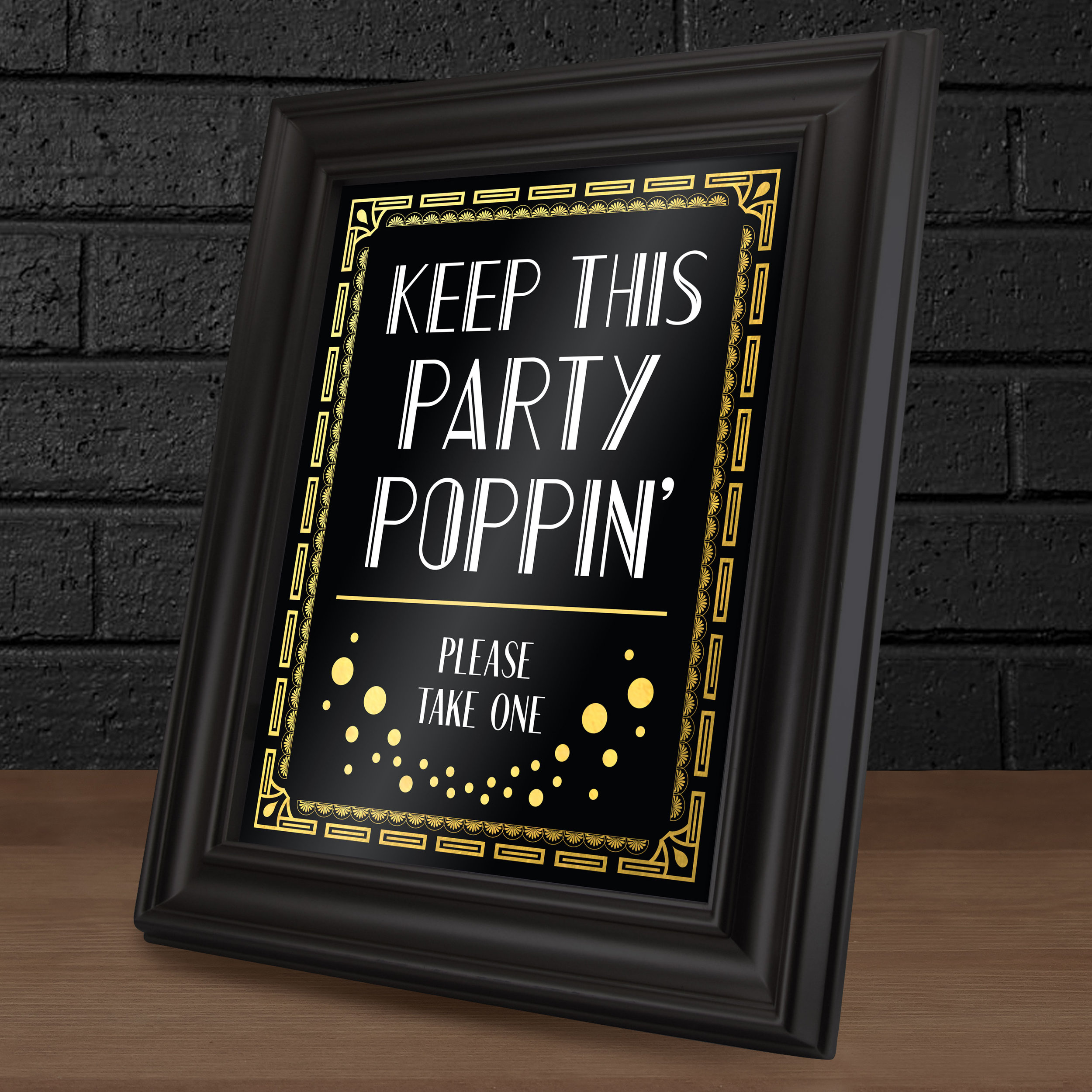 Champagne Table Sign