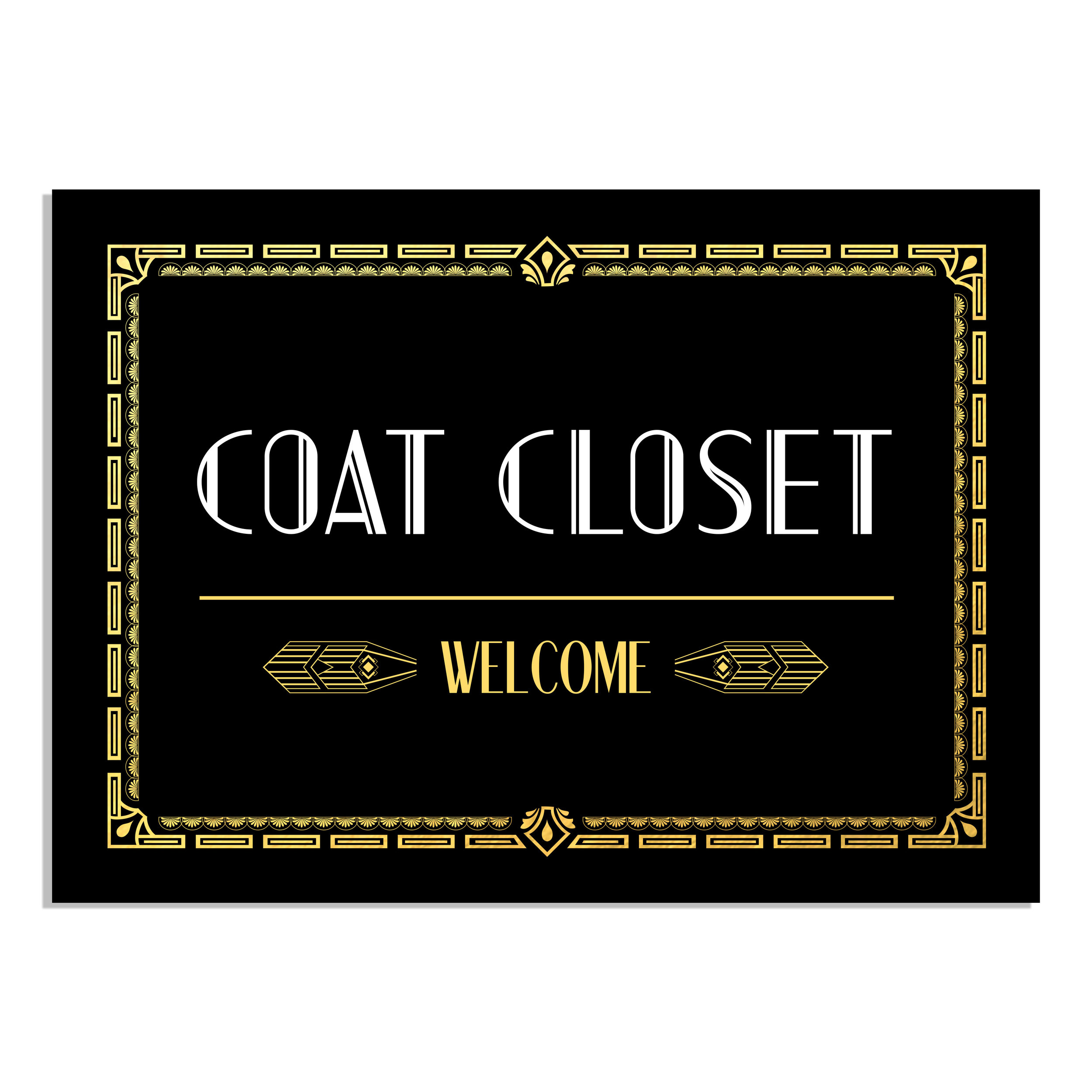 Coat Closet Sign