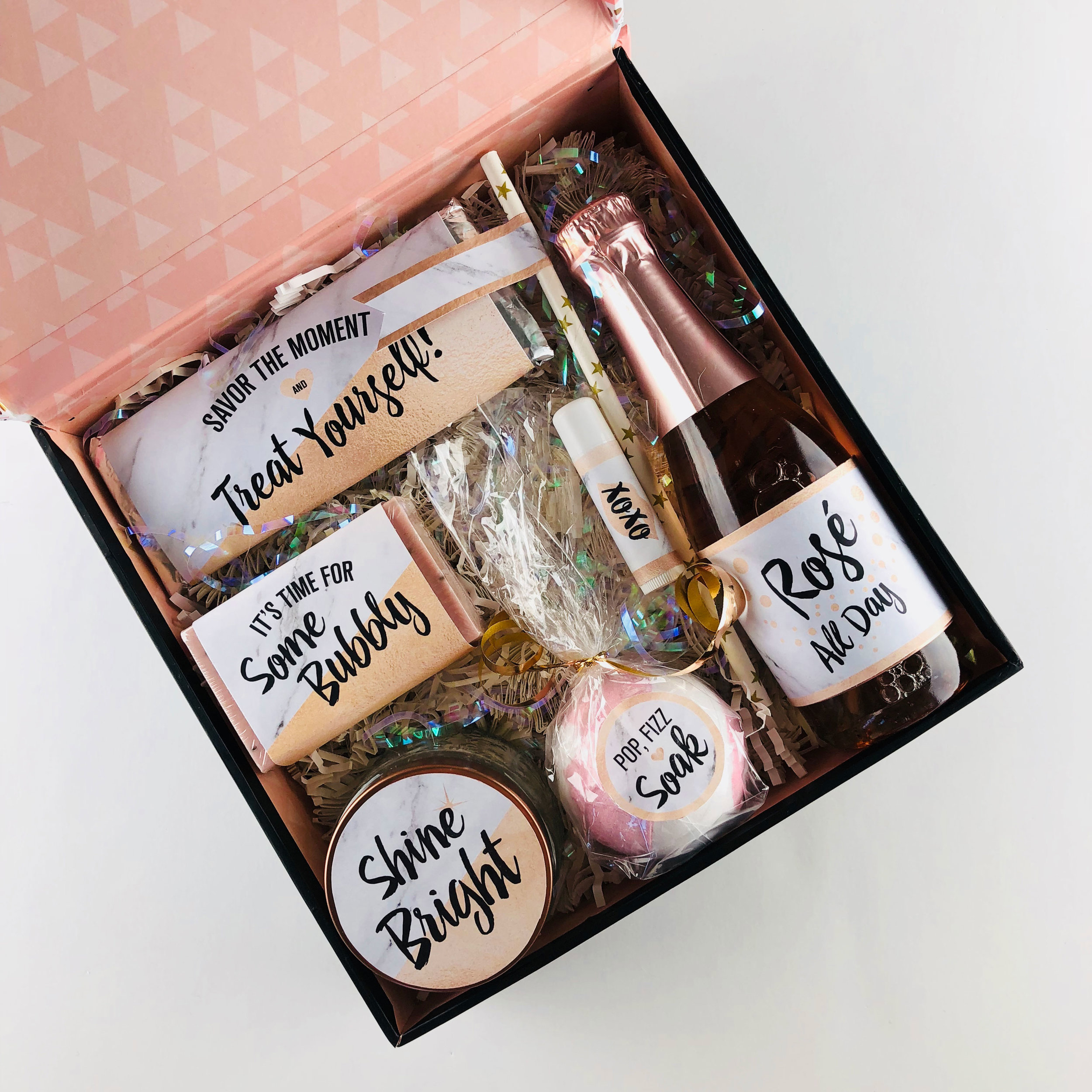 Rose Gold "R &amp; R" Spa Kit