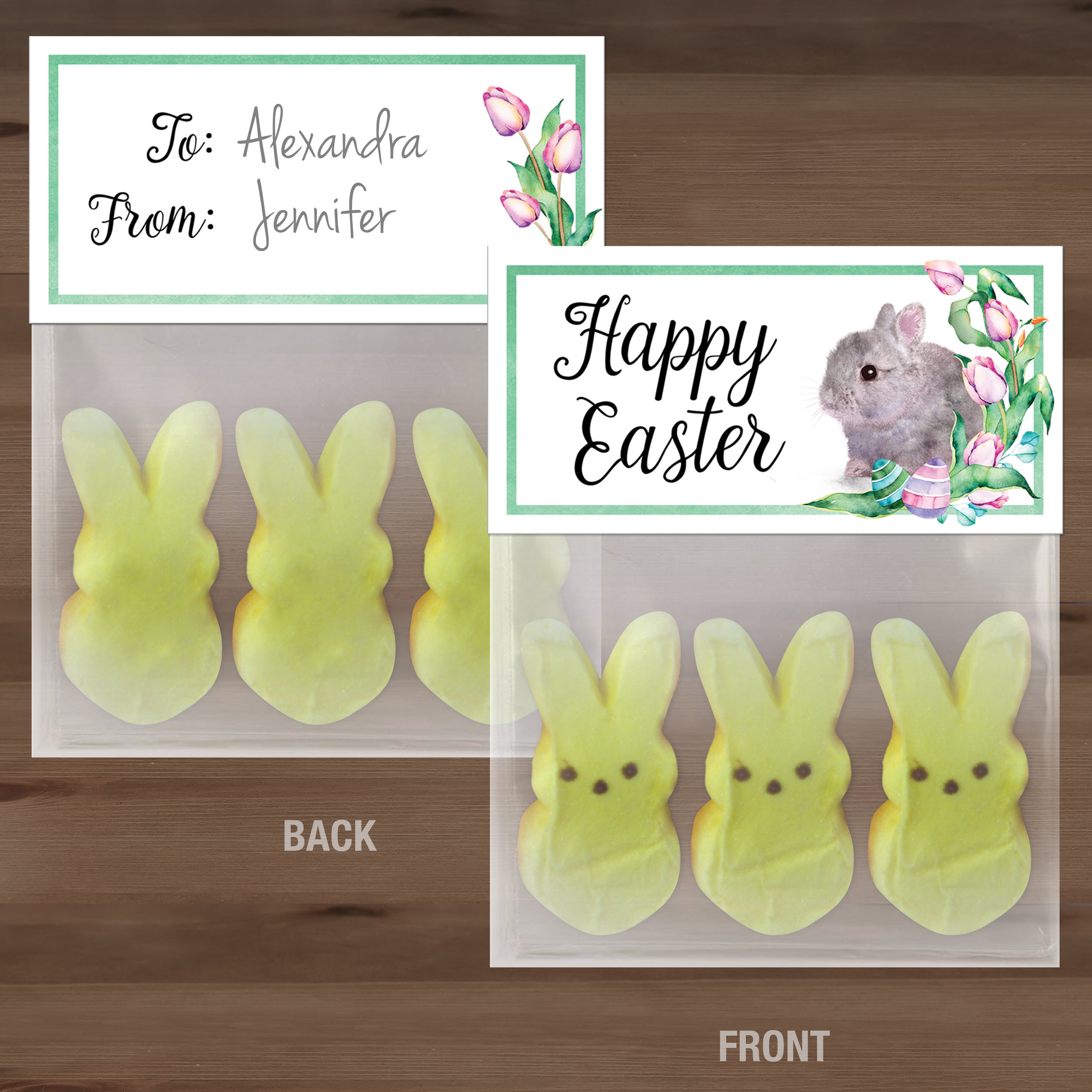 Easter Treat Bag Toppers