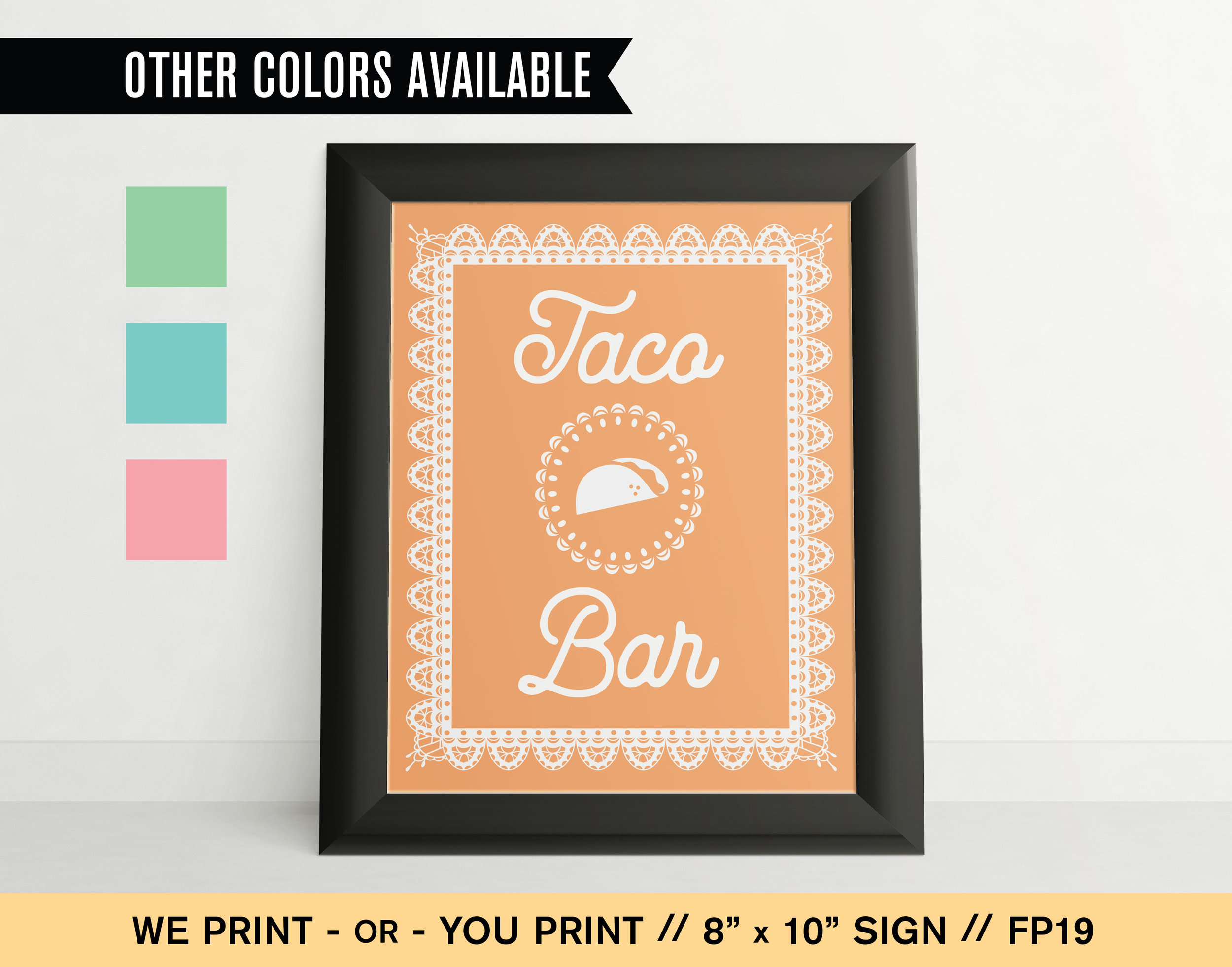 Taco Bar Sign