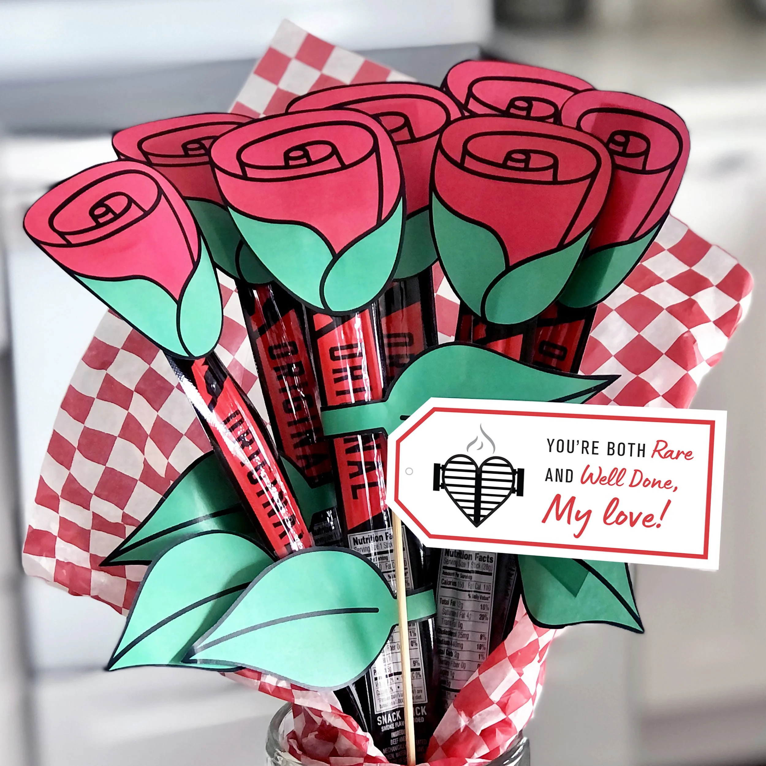 Meat Roses On Stick Pixels & Pop