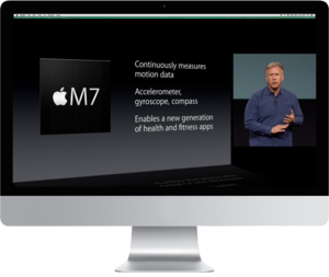 Apple does visuals in video that translate really well, as you can see in this example.