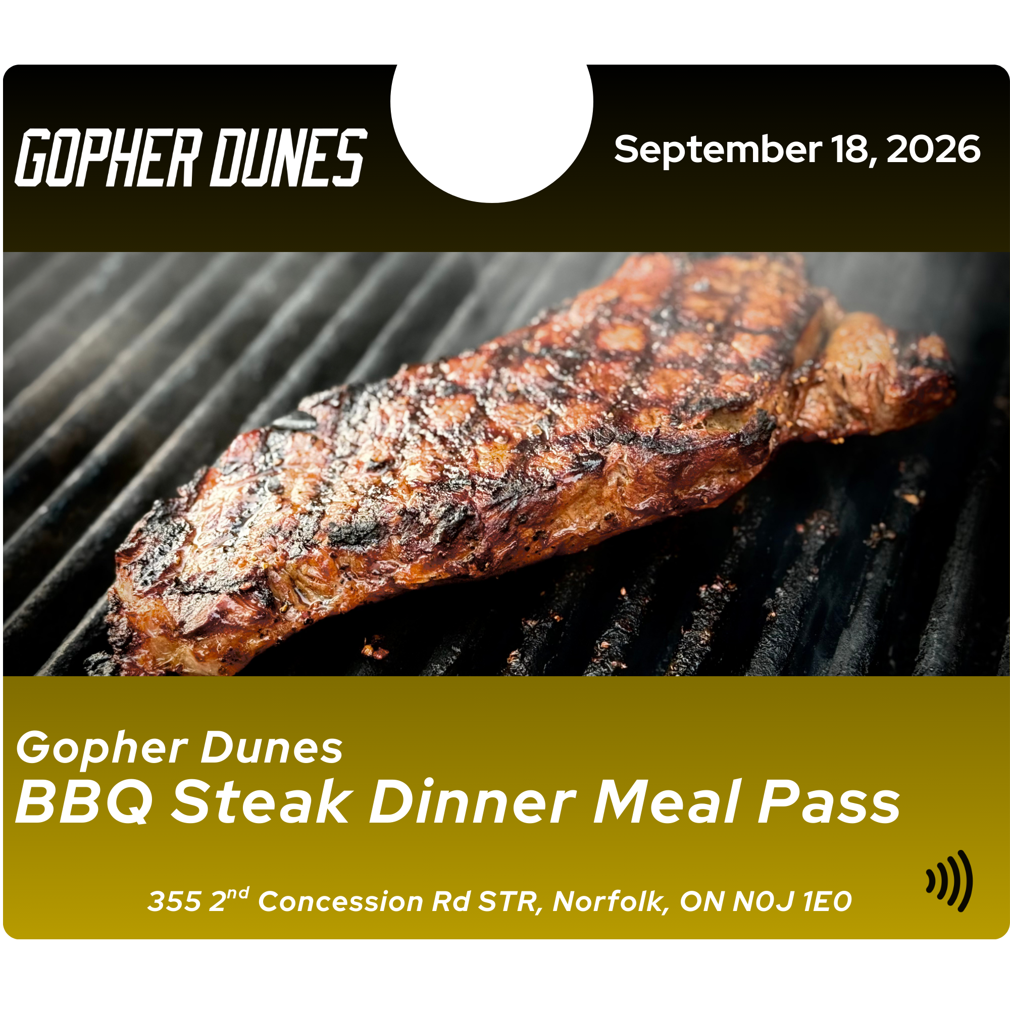 Vet & Vintage BBQ Steak Dinner