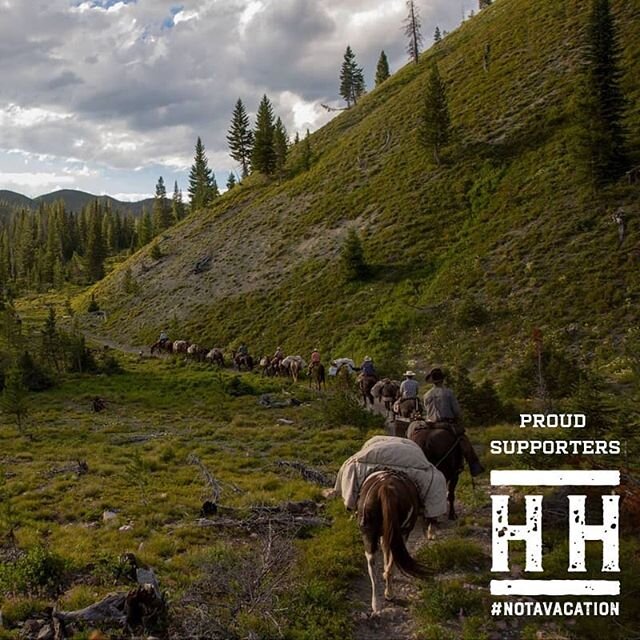Repost from our friends @heroesandhorses, currently leading training camps for veterans in Montana in preparation for an 8-day wilderness trek on horseback across the most remote areas of North America. And Hippie Cow is keeping them full and well-fe
