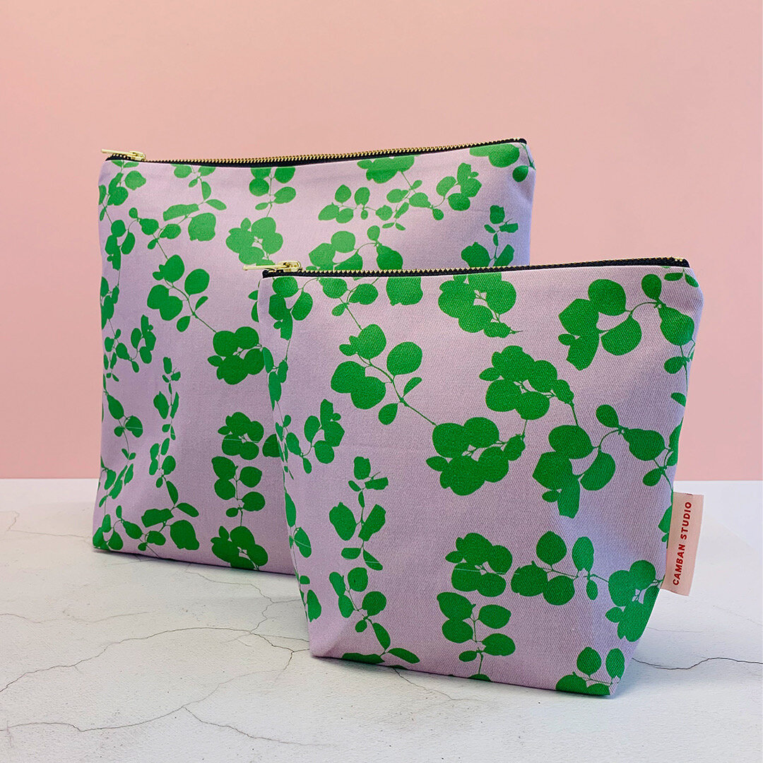 Camban Studio - Springtime Print Make Up Bag and Weekend Bag