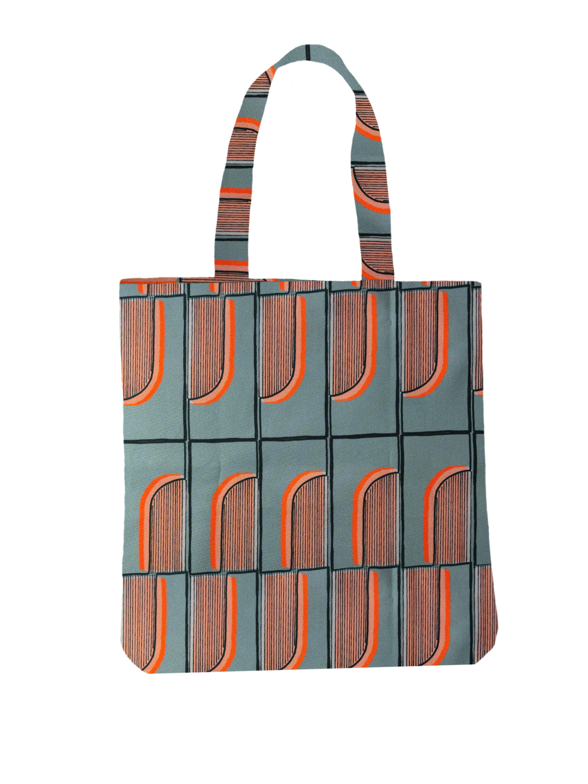 Arch Tote Bag - Blue + Orange