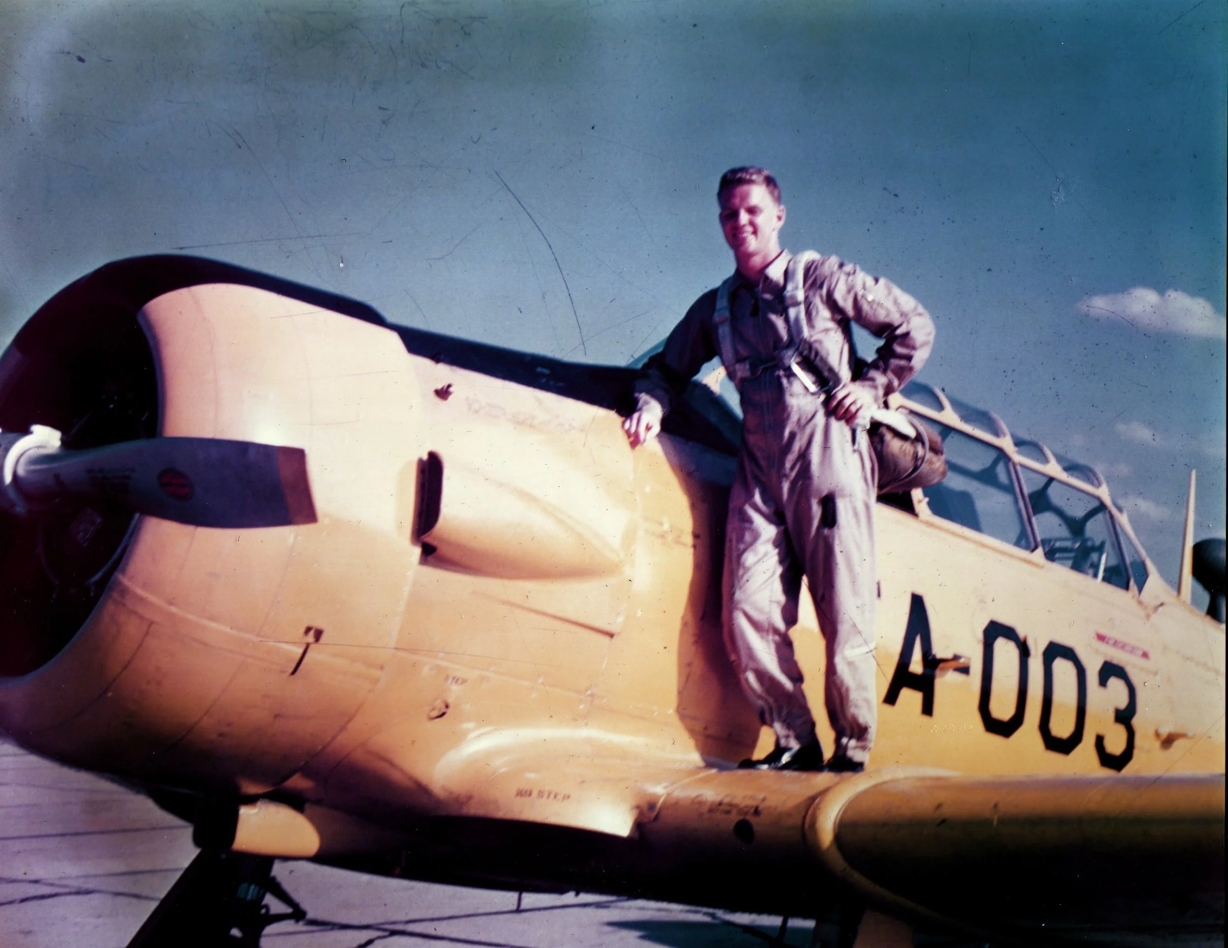 One of the many aircraft Ty had flown for the U.S. Air Force throughout his career.