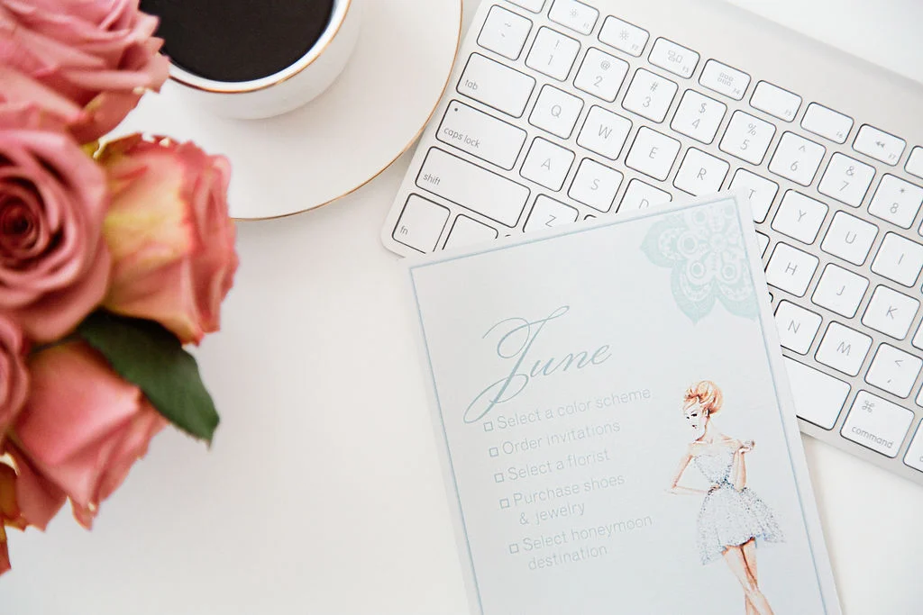 Custom Monthly "Task Lists" for the Bride