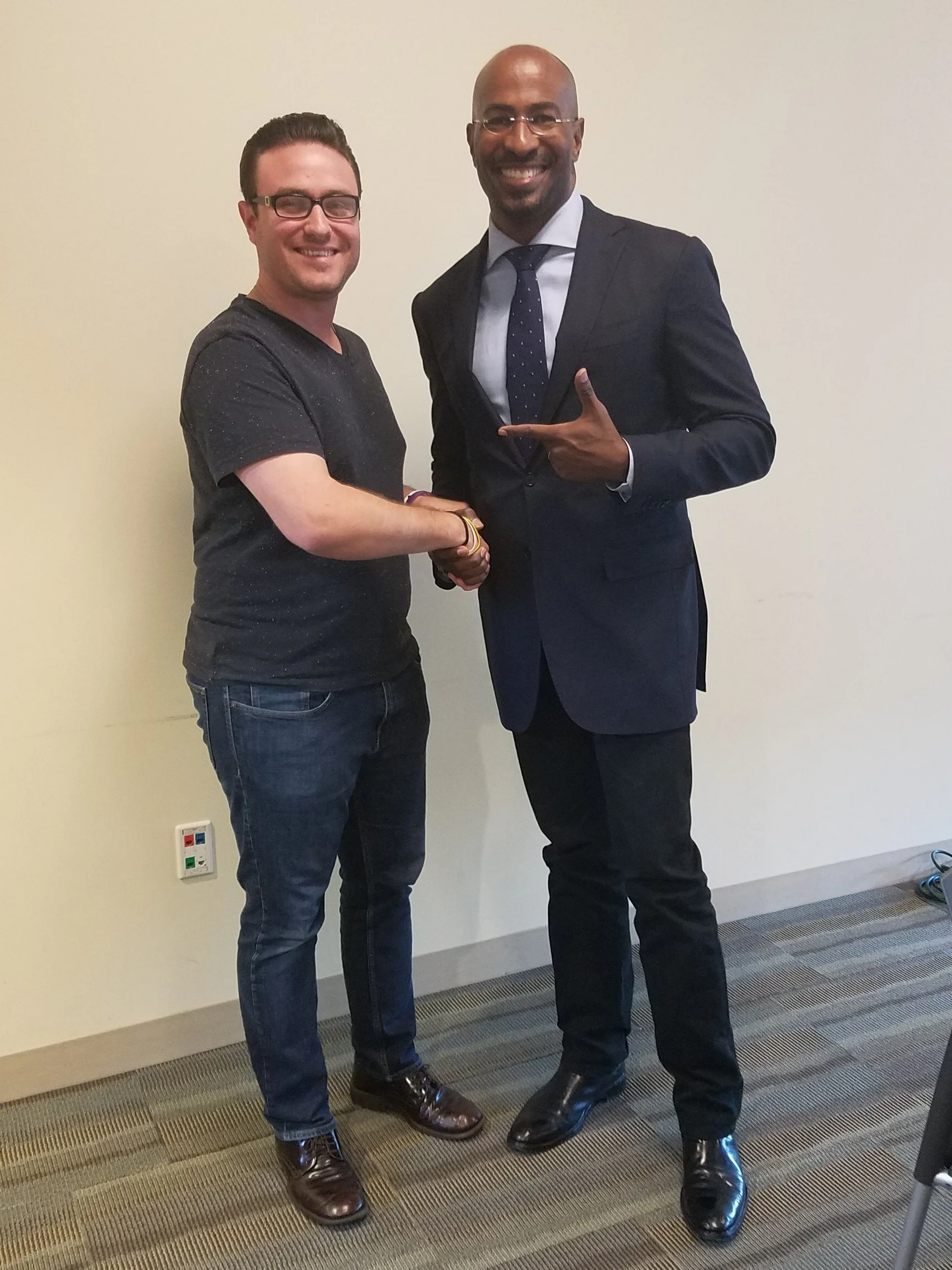 Van Jones and Aaron Calafato Cleveland, OH - 2016