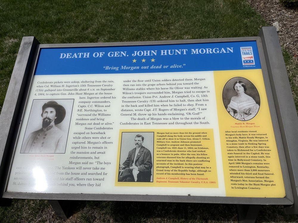 Solid info on the death of General Morgan (sorry again about the glare).