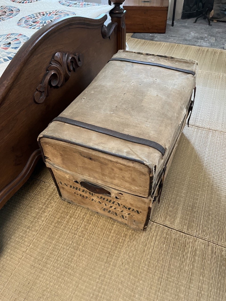 Presidents Johnson's travel trunk he used for years.
