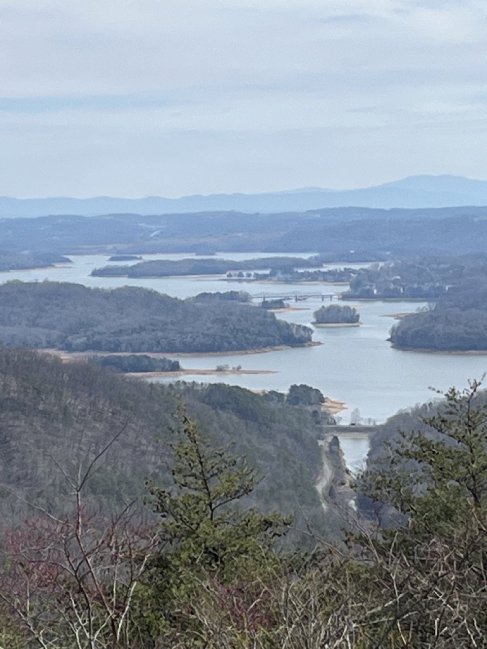 Bean Station &amp; Cherokee Lake from Clinch Mountain