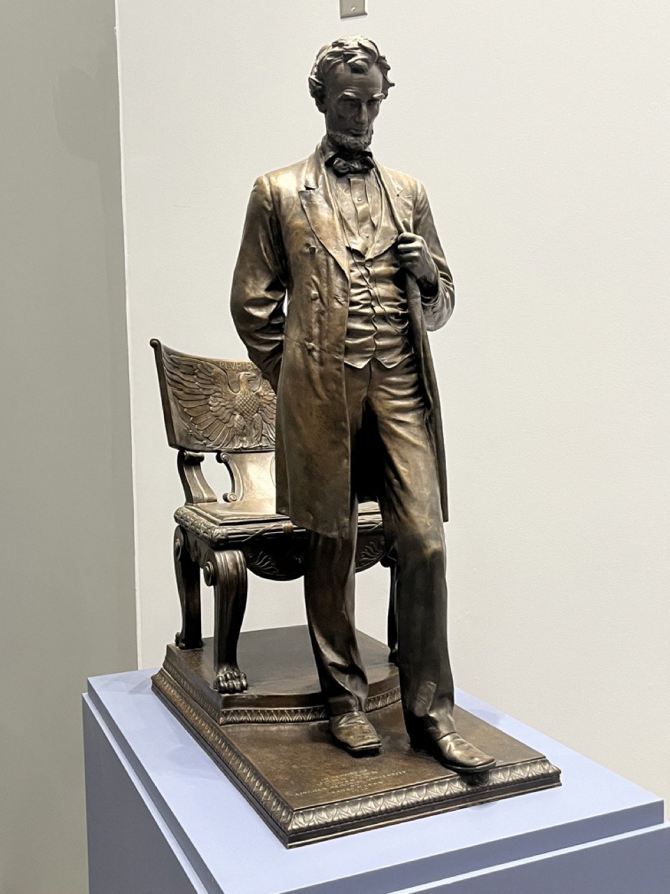 One of several cool statues of Lincoln at the museum.