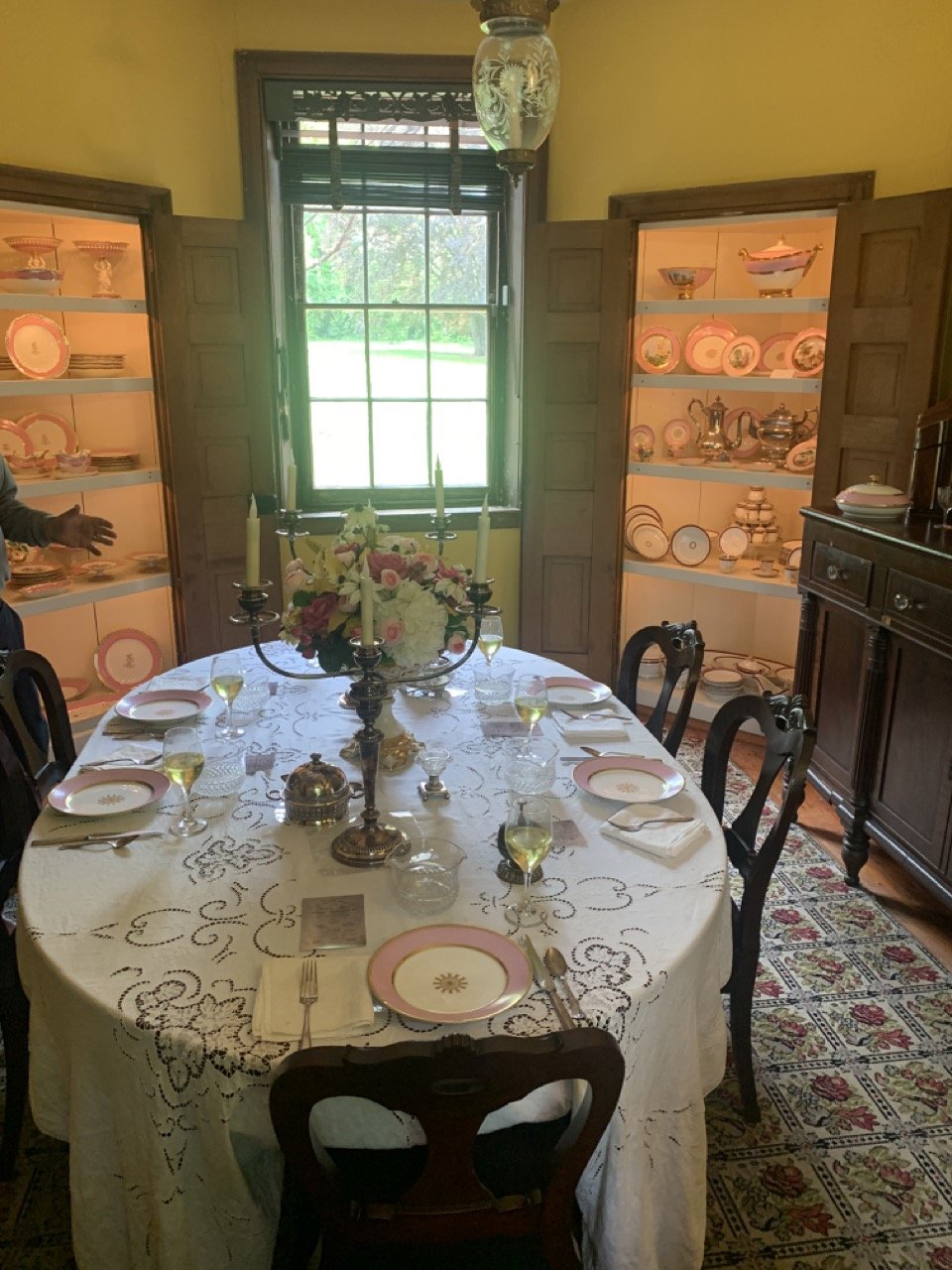 Dining Room including china used at the White House