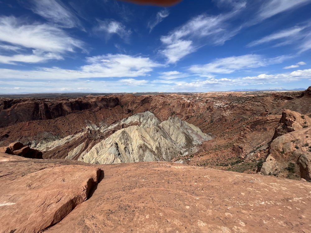 Upheaval Dome from between the overlooks