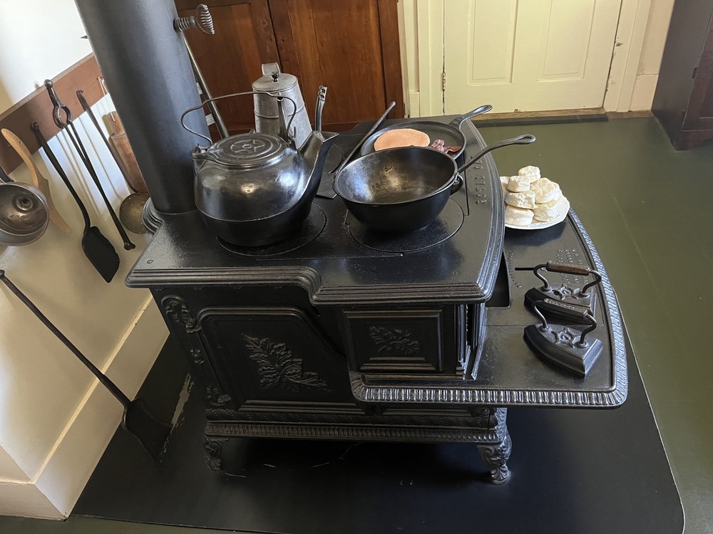 Kitchen - the Lincoln's original cast iron stove