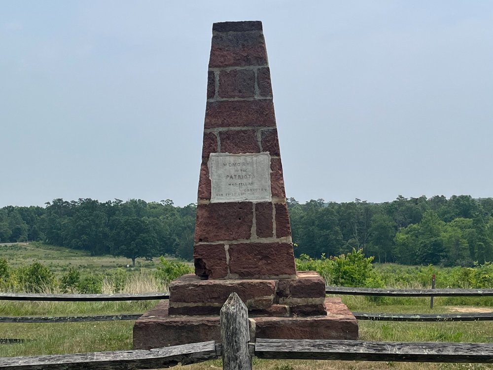 One of 2 monuments erected by Union soldiers in 1865