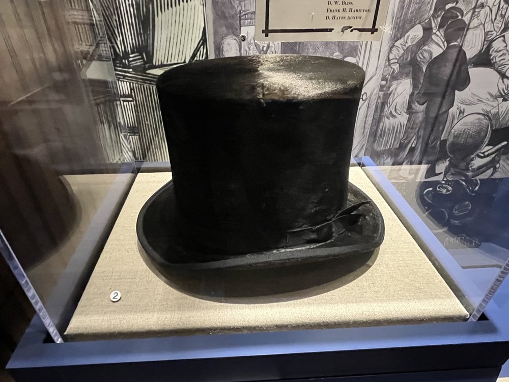 Garfield was wearing this hat when assassinated