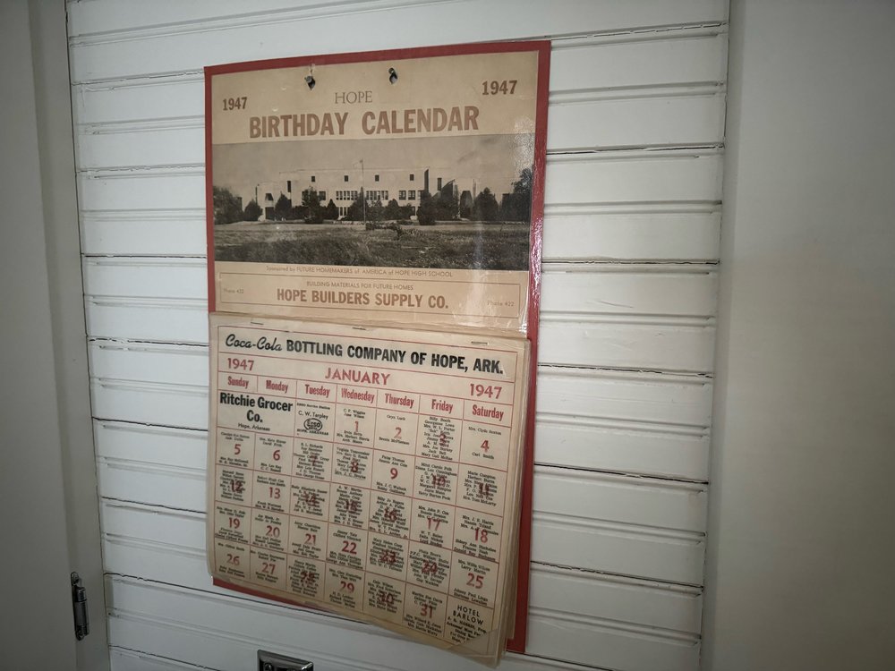 1947 Hope Birthday calendar