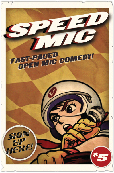 Hosting Speed Mic! at The Velveeta Room