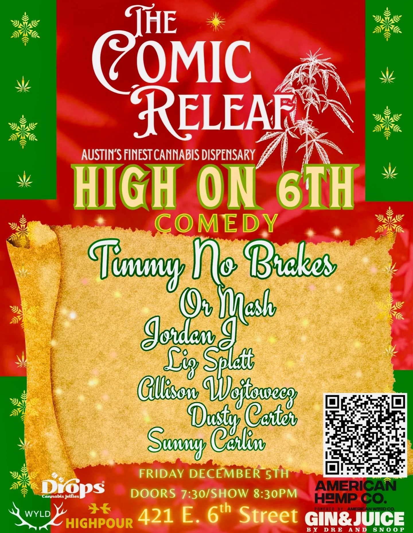 High on 6th Comedy Show (Austin, TX)