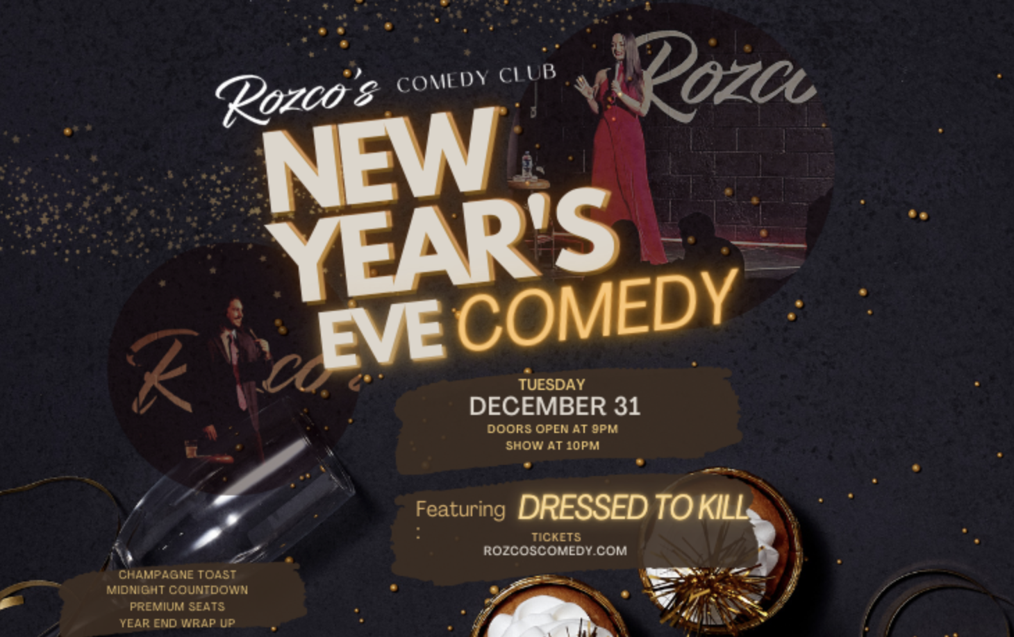 New Year's Eve Comedy - Dressed to Kill (Austin, TX)