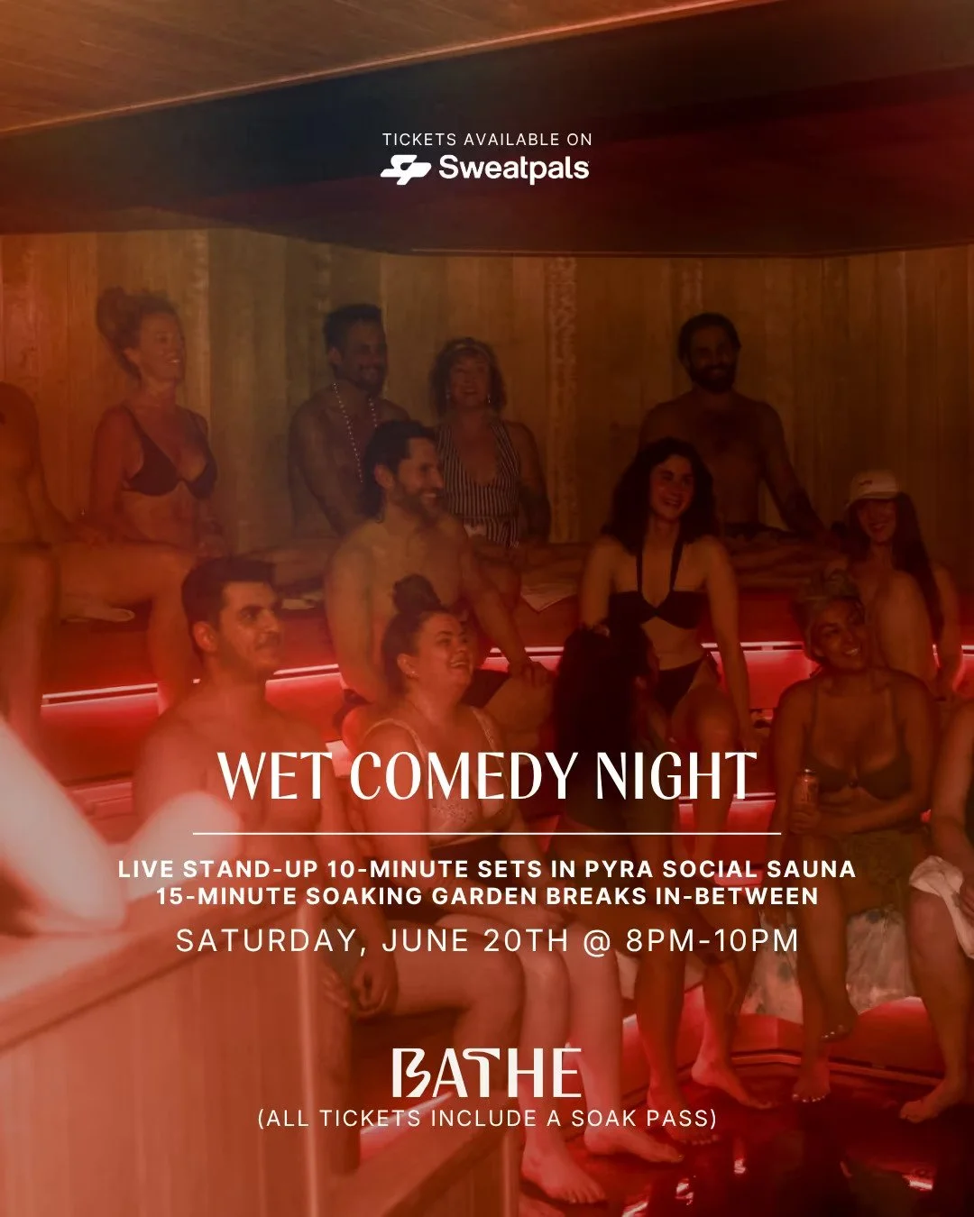 WET Comedy Show - Comedy in a Sauna (Austin, TX)