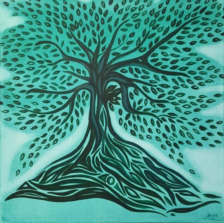 Roots + Leaves | 12 x 12 