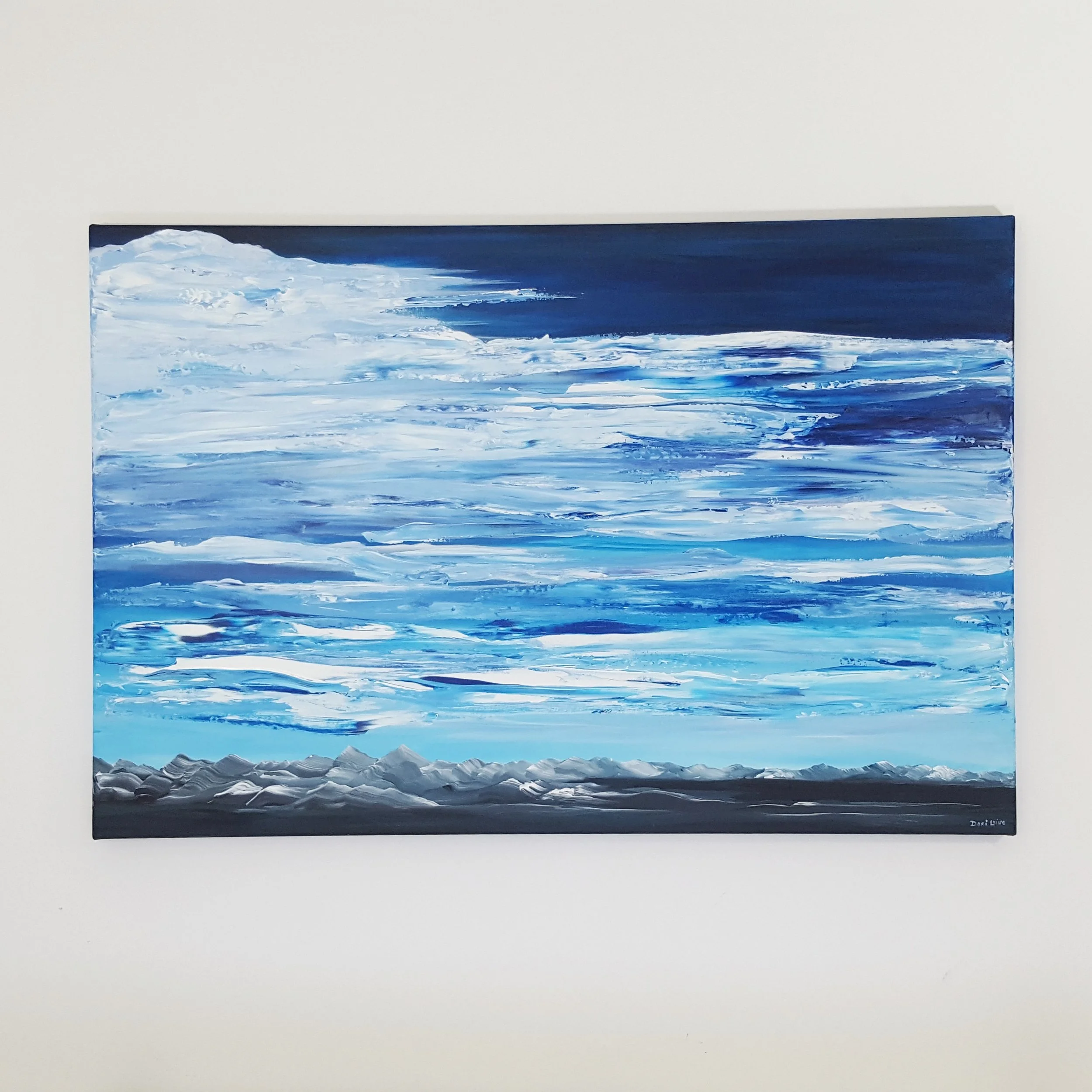 Clouds + Mountains | 23" x 36"