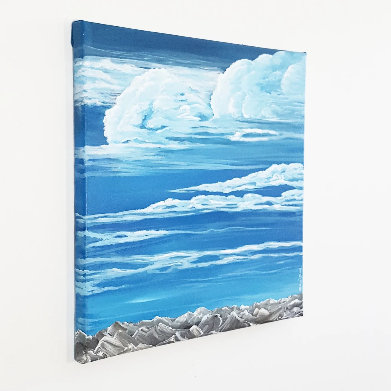 Clouds + Mountains | 12" x 12"