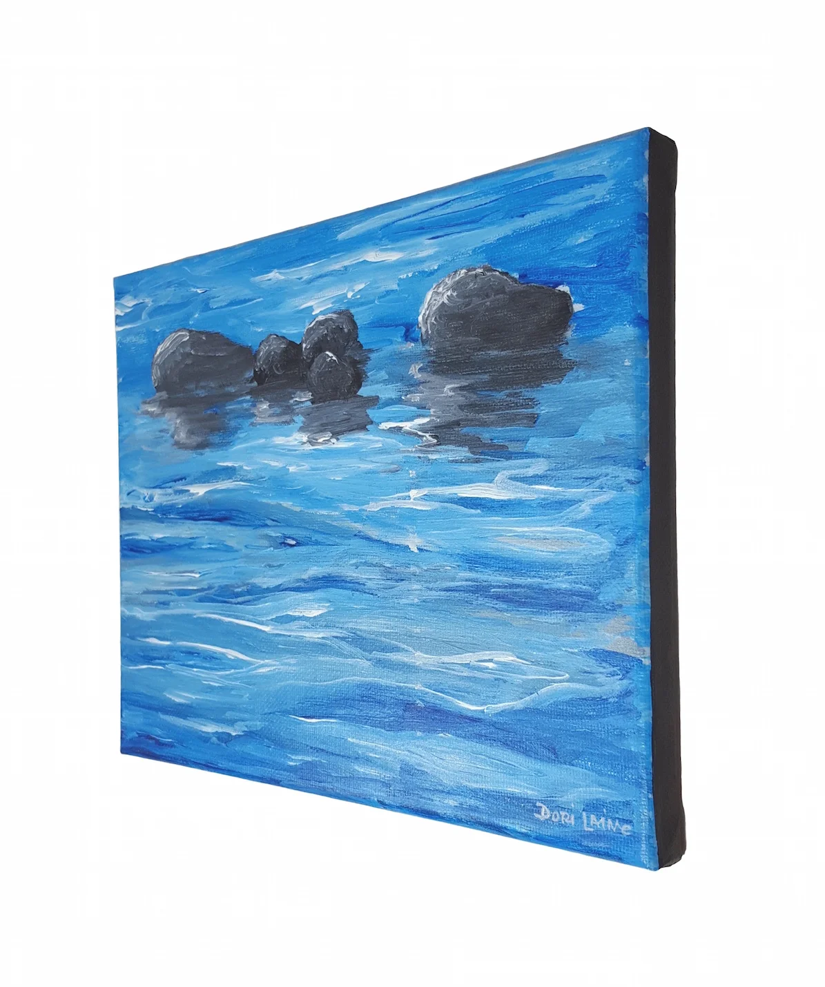 Rocks in Water | 8" x 10"