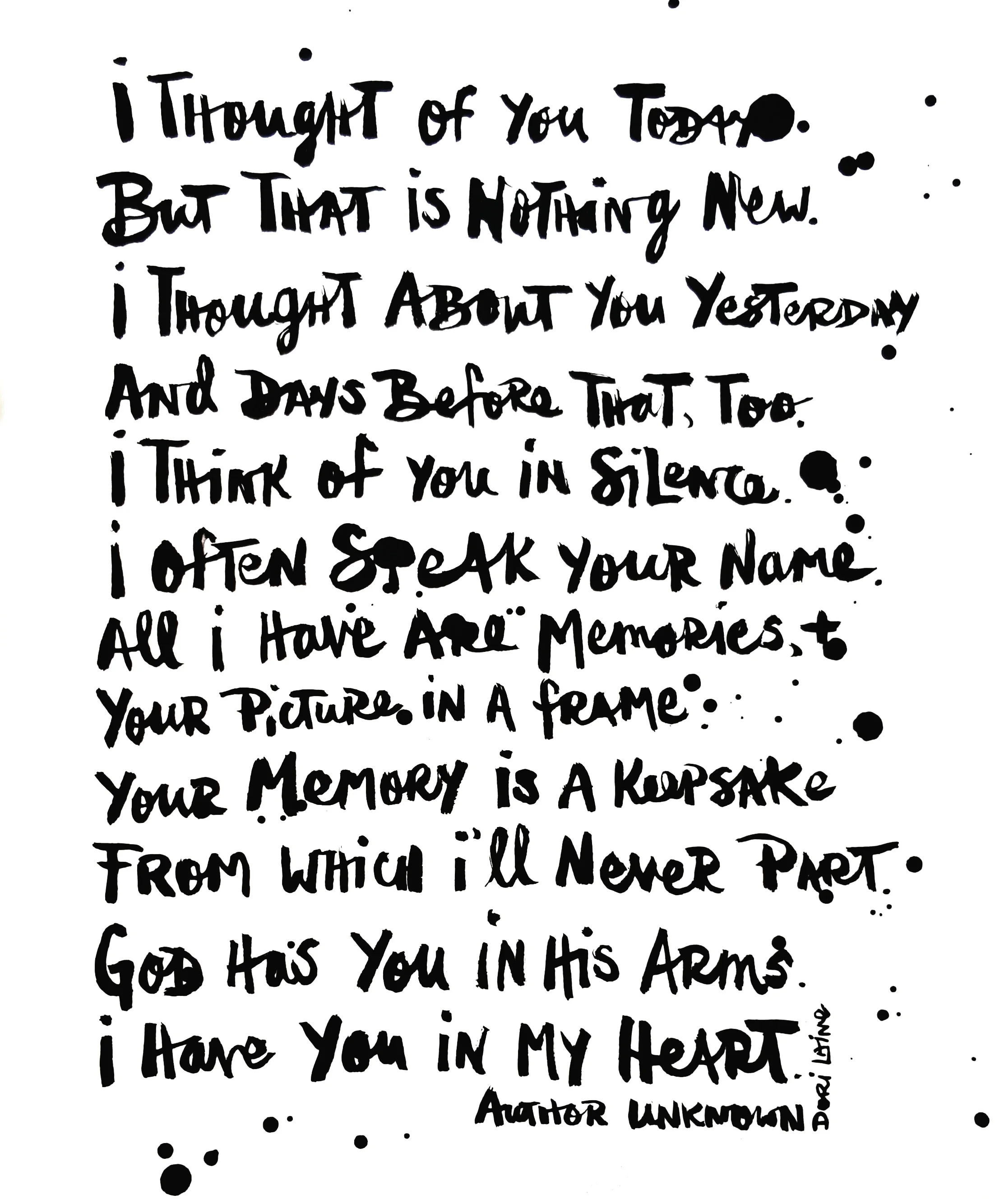 Special Edition | I Thought of You Today