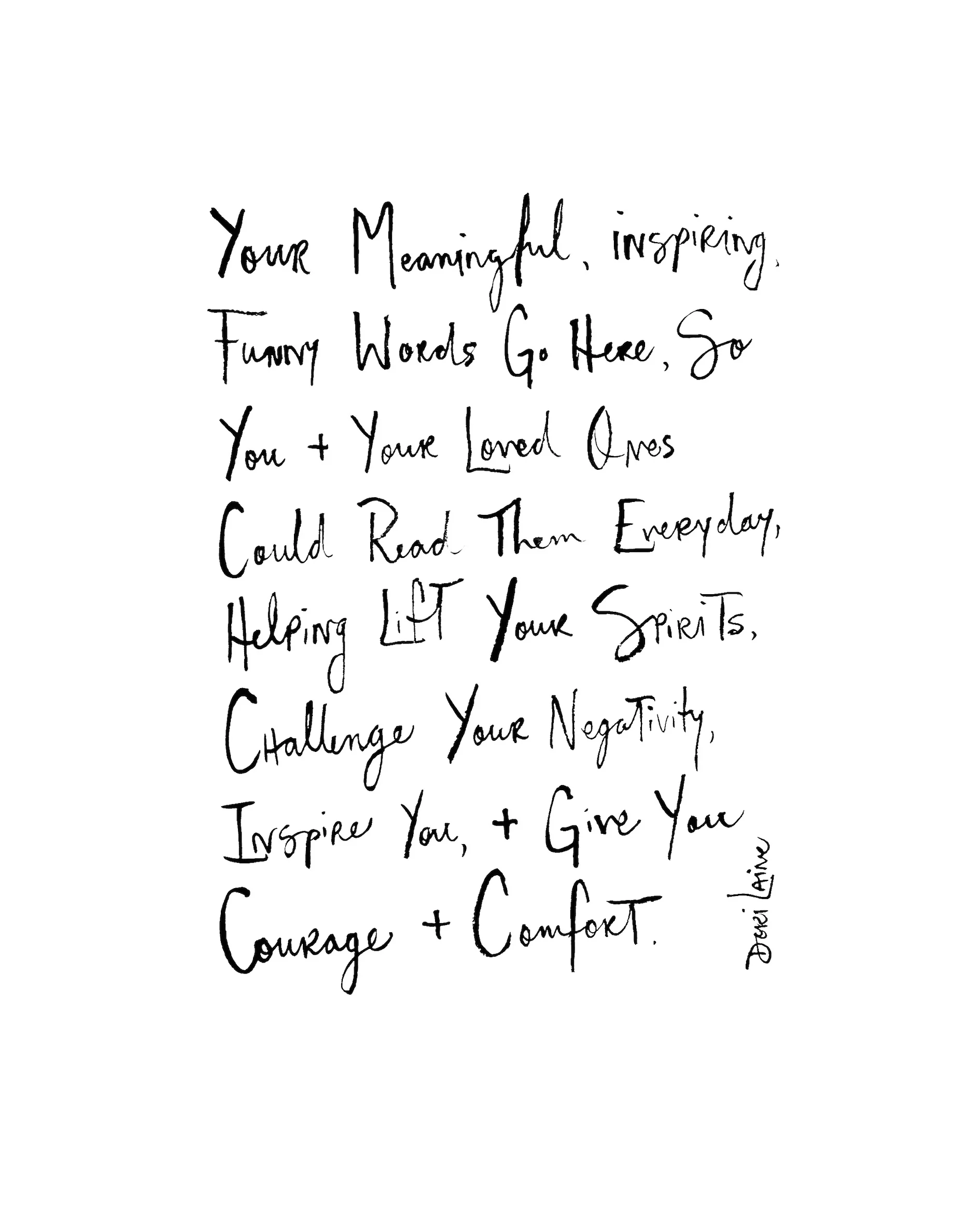 The CLASSIC | Custom Word Art | 8 x 10