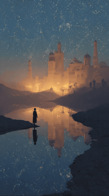 StoryScope for Sun conjunct Neptune : THE WANDERER AND THE SHIMMERING PATH