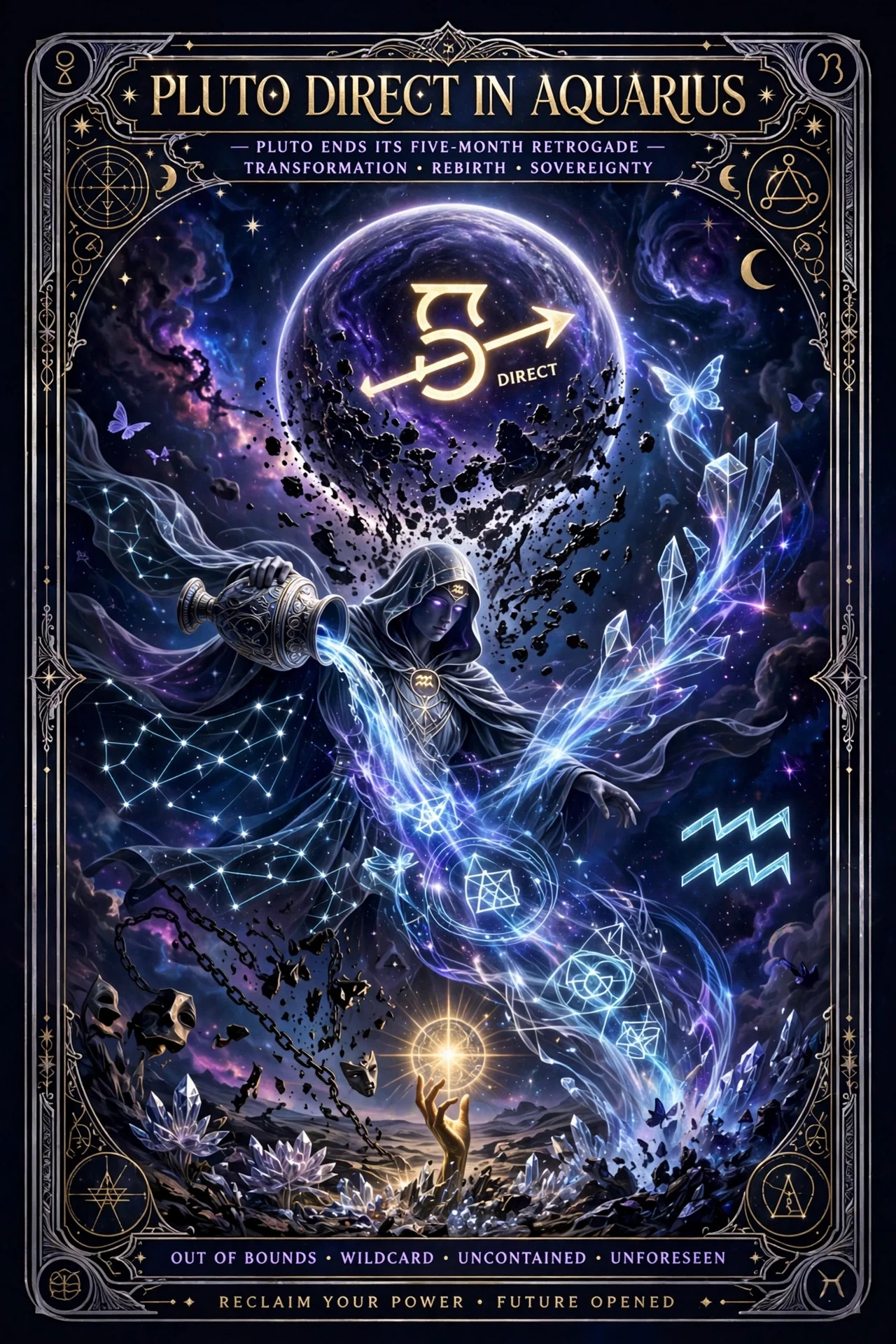 Pluto Direct in Aquarius (15 Oct ~ 08 May)