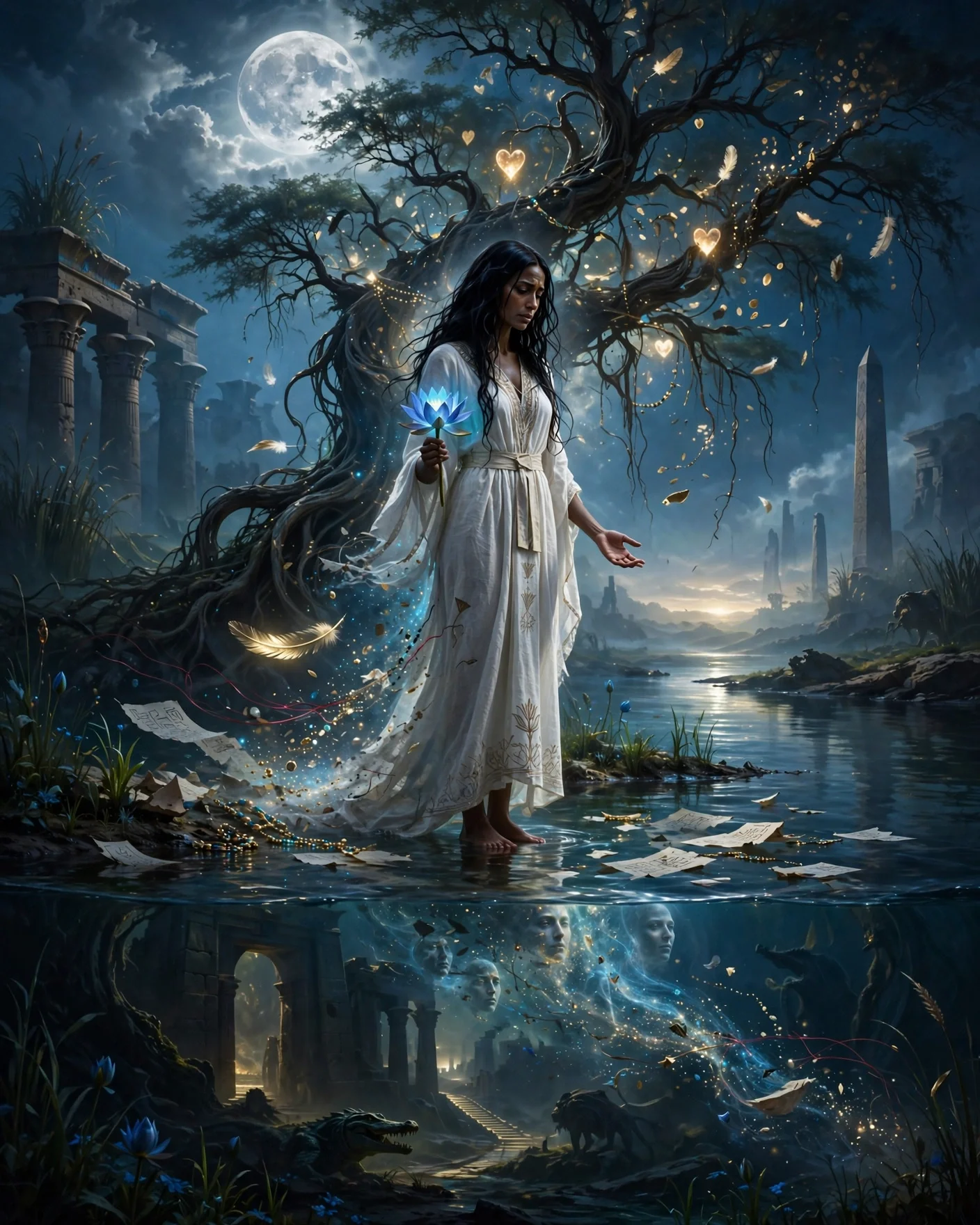 StoryScope for Full Moon in Pisces + Eclipse : THE WOMAN WHO GAVE HER HEART TO THE NILE