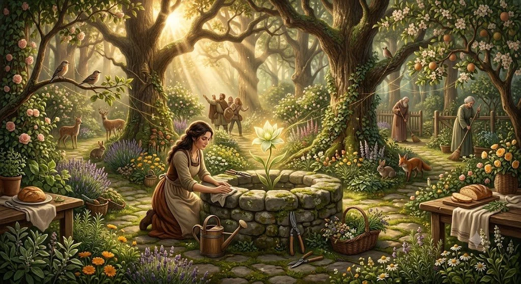 StoryScope for Venus in Virgo : THE GARDEN OF QUIET HANDS