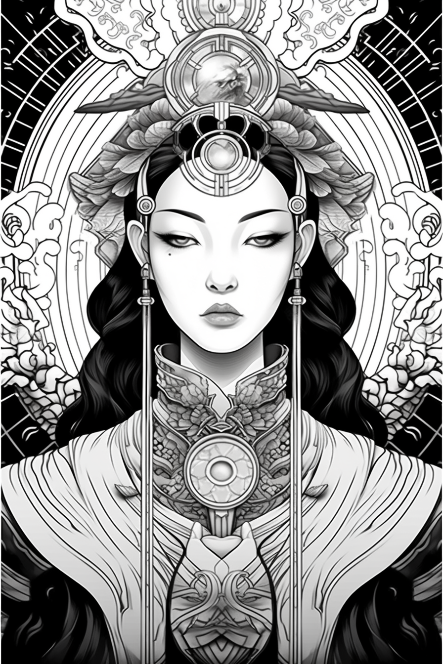 invocateur.eth_high_contrast_coloring_page_of_a_beautiful_asian_62a8b99a-cda9-45d1-a672-612f7cde6827.PNG