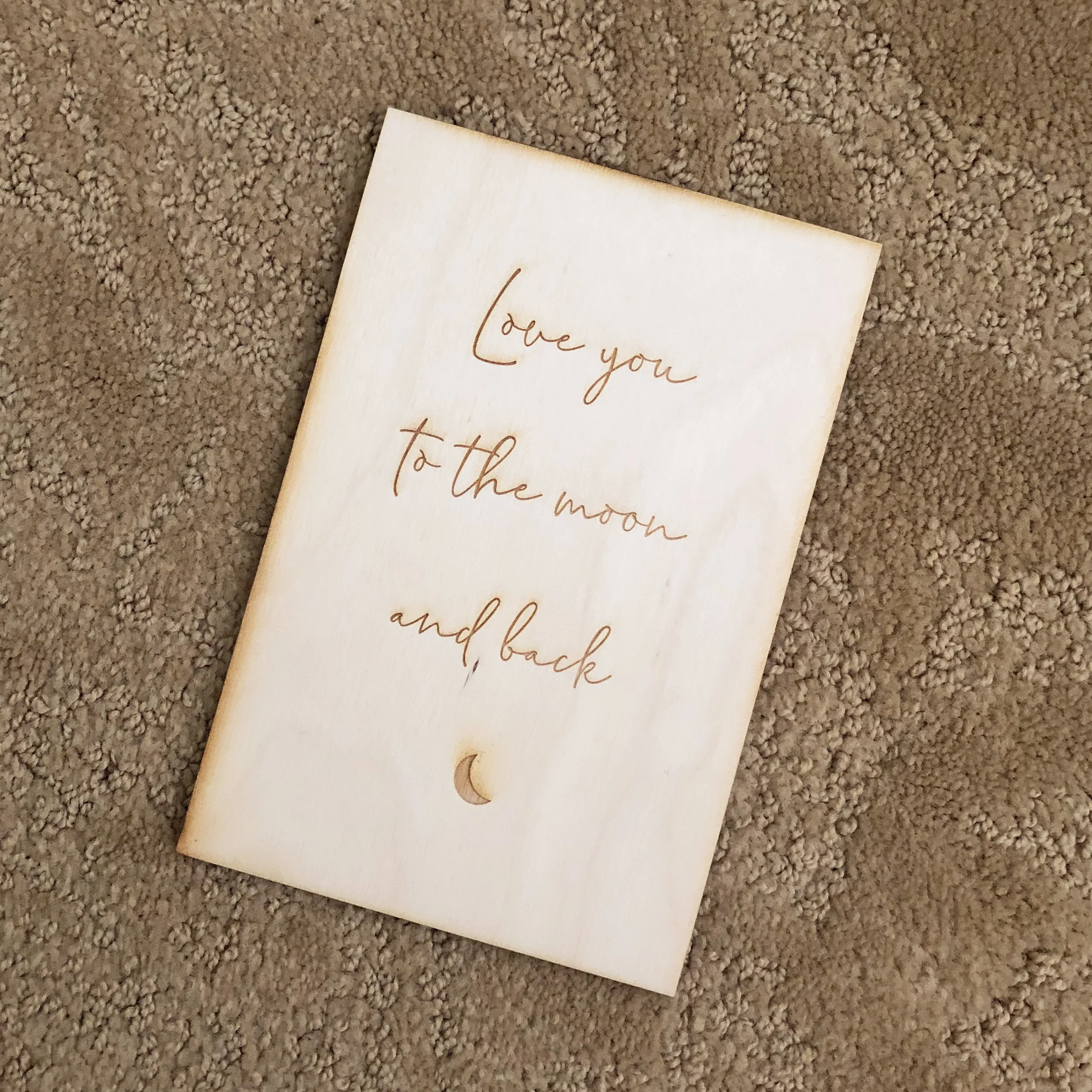 Love You to the Moon and Back Card