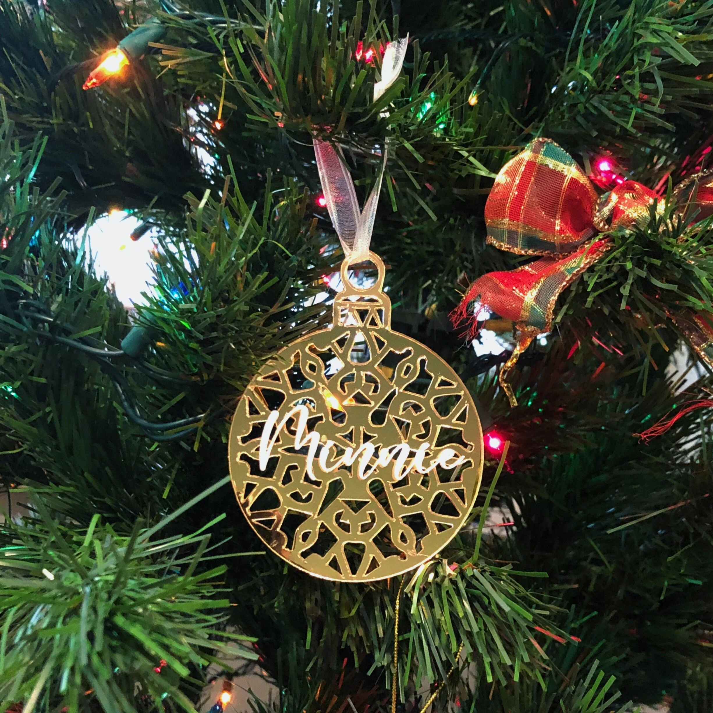 Custom Mirrored Ornament