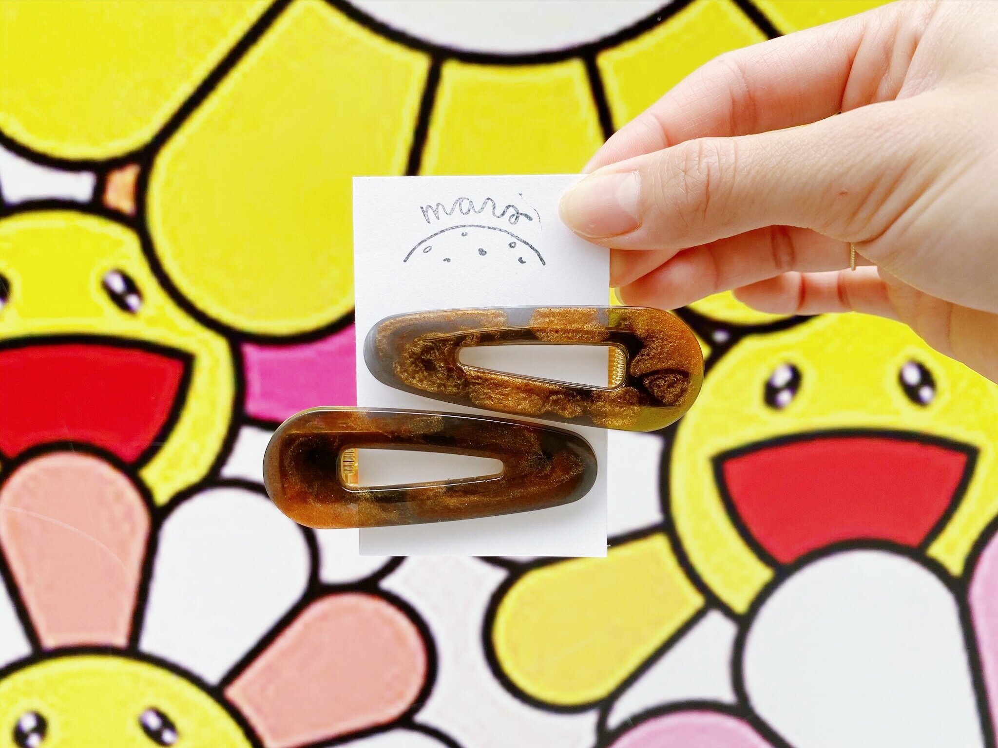 Pumpkin Spice Barrettes