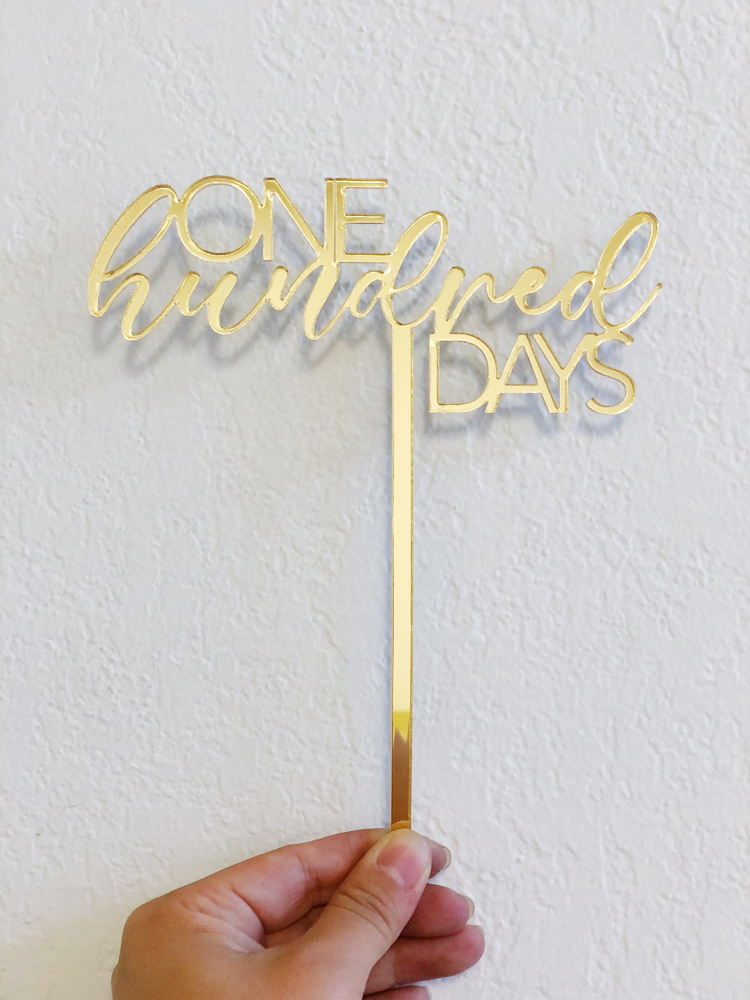 One Hundred Days Cake Topper